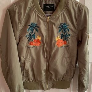 Green bomber jacket